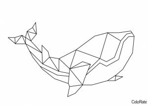 Раскраска Кит