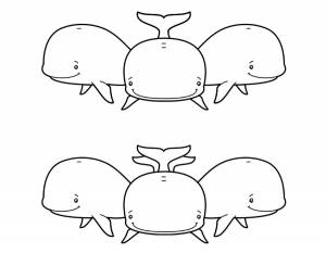 Раскраска Кит