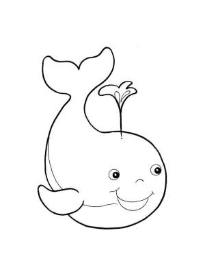 Раскраски Кит