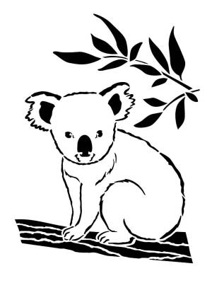 Трафареты Коала