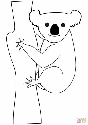 Раскраска Коала