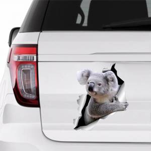 Автомобильная наклейка Koala Pet Animal, водонепроницаемая виниловая наклейка, автомобильные аксессуары, декоративные наклейки для автомобиля