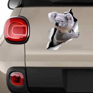 Автомобильная наклейка Koala Pet Animal, водонепроницаемая виниловая наклейка, автомобильные аксессуары, декоративные наклейки для автомобиля