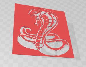 Файл STL трафарет змея кобра ・3D-печатная модель для загрузки・Cults