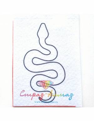 Шаблон для броши Змея