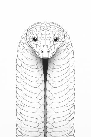Королевская кобра как раскраска Антистрессовые раскраски и шаблоны для детей  !