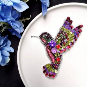 Pin on Broche Colibríes