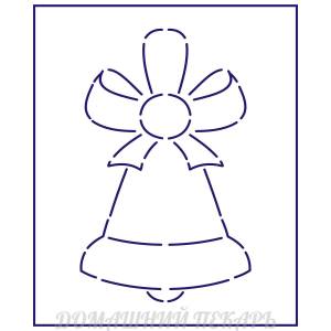 Трафарет Колокольчик-2 12*7,5 см