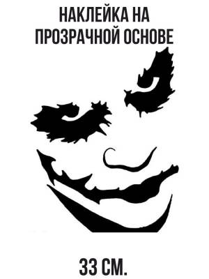 Наклейки на стену интерьерные Джокер персонаж суперзлодей улыбка вектор