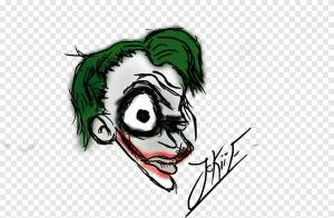 Joker Cartoon Font, Хит Леджер Джокер, лицо, голова png