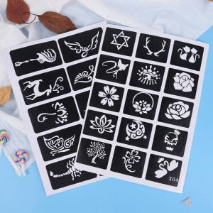 С изображением героев из мультфильмов, 1 штука, тату трафарет аэрография блеск тату трафарет женские девочки; дети трафарет для рисования милый маленький обувь с украшениями в виде цветков и бабочек