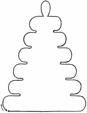 Раскраски Раскраска шаблон цветочек и насекомые Шаблон, Раскраска трафарет ёлочка Трафарет