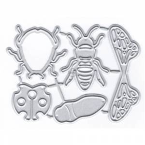 Металлические штампы для резки насекомых, пчел, для изготовления карт, наборы для резки бумаги с тиснением, альбомные поделки, новинка 2023, шаблоны, трафареты