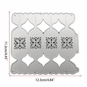 L69A Конфеты Форма Подарочная Упаковка Коробка 3D Тиснение Металла Резки Трафарет DIY Скрапбукинг Альбом Бумага Шаблон Открытки