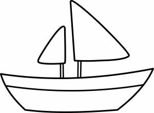Трафарет кораблика
