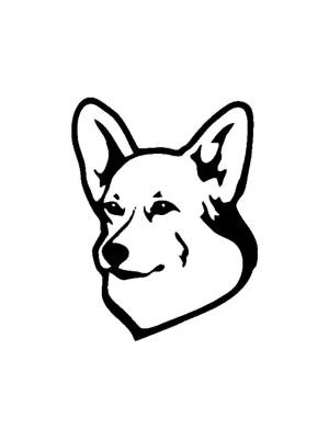 Трафареты Корги