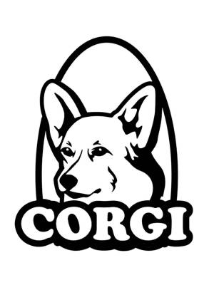Трафареты Корги