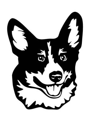 Трафареты Корги