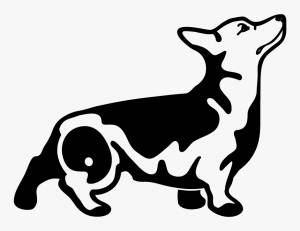 Трафареты новогодние корги