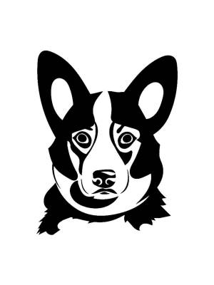 Трафареты Корги