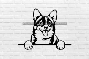 Файл STL настенное украшение собака вельш корги кардиган・3D модель для печати ・Cults