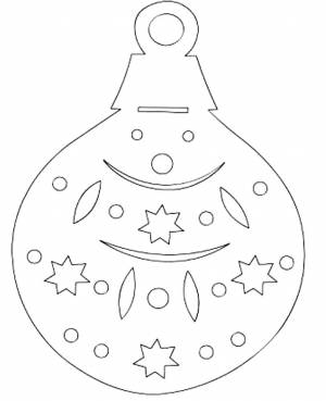 Трафареты Елочные Игрушки