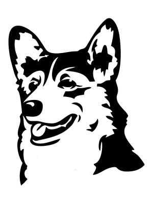 Трафареты Корги