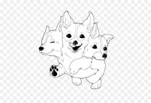 Раскраски милые собачки корги