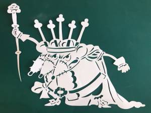 Мышиный король трафарет