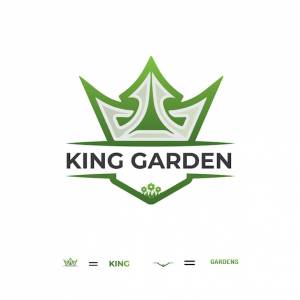 Шаблон логотипа короля