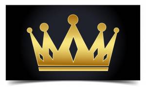 Шаблон логотипа золотой королевской короны