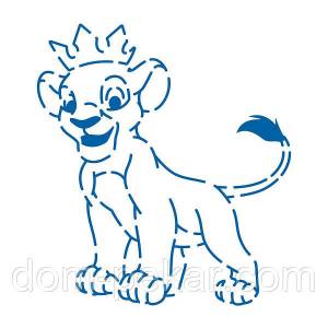 Король Лев трафарет для пряников 10,5*9,5 см