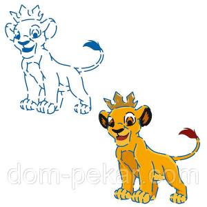 Король Лев трафарет для пряников 10,5*9,5 см