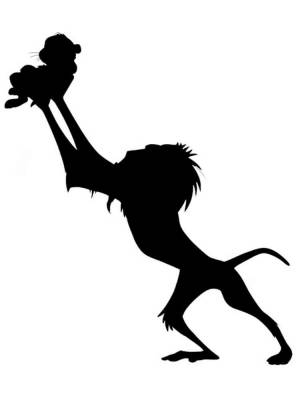 Трафареты Король Лев