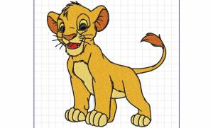 Мультяшный король лев