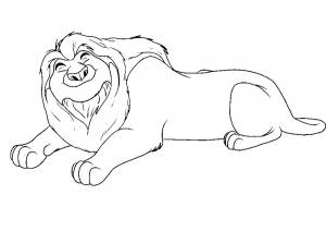 Раскраски муфаса лев