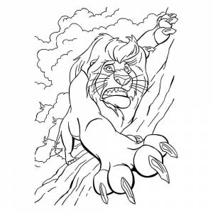 Раскраски льва муфасы