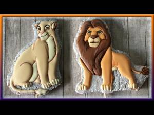 Имбирное печенье Муфаса и Нала Король Лев МК Заливка и Роспись