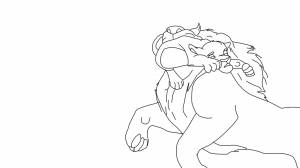 Раскраски король лев смерть муфасы