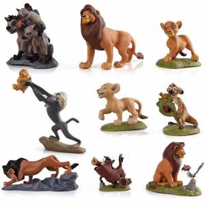 Игрушки из ПВХ «Король Лев», Simba Mufasa, модель шрама, Пемба, мультяшный фильм, украшение для торта, куклы, игрушки, предметы интерьера ручной работы
