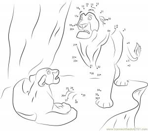 Раскраски король лев смерть муфасы