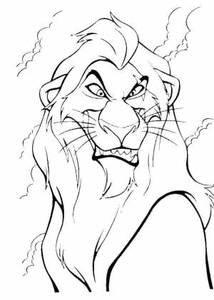 Раскраски Раскраска Шрам