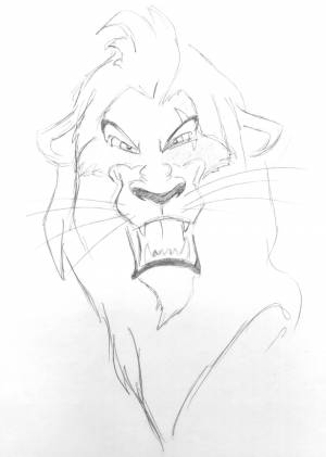 Лев шрам для срисовки