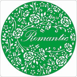 Трафарет на клеевой основе Romantic, D=15 см