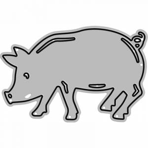 2023 новый лес свинья животное дикий кабан металлические пресс-формы для скрапбукинга поздравительная открытка рельефное декоративное ремесло высечка