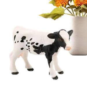 Фигурка коровы, Реалистичная корова Holstein, игрушки, ферма, животные, обучающая игрушка для детей старше 3 лет, корова, декор для сада