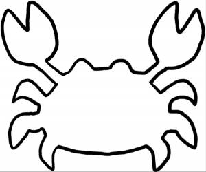 Краб трафарет