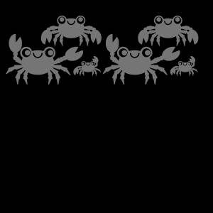 Трафарет Крабы и морские