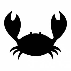 Шаблон векторного логотипа краба