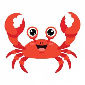 Мультфильм рисунок краба